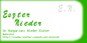 eszter nieder business card